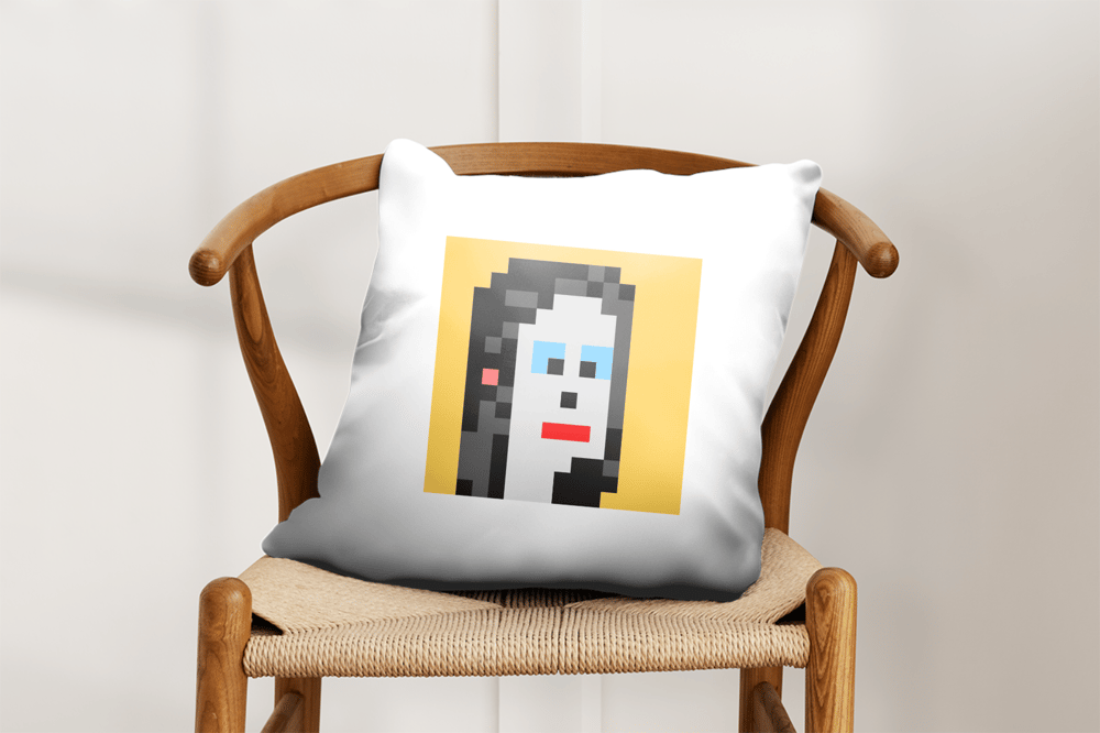 PixelArt White Pillow 