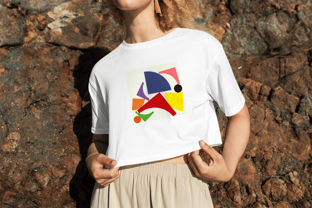 Geometric Design Crop Top 