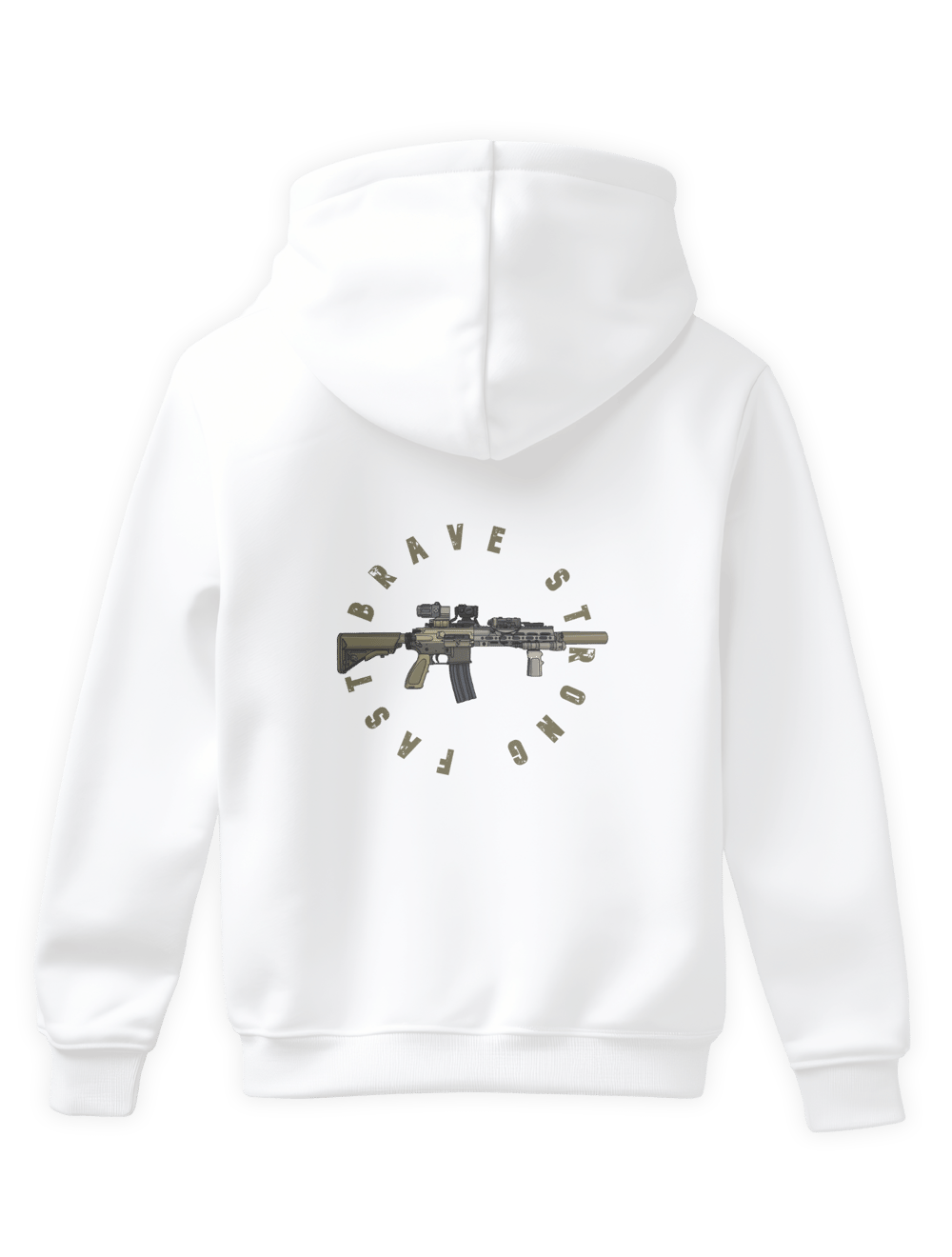 BRAVE STRONG FAST HOODİE
