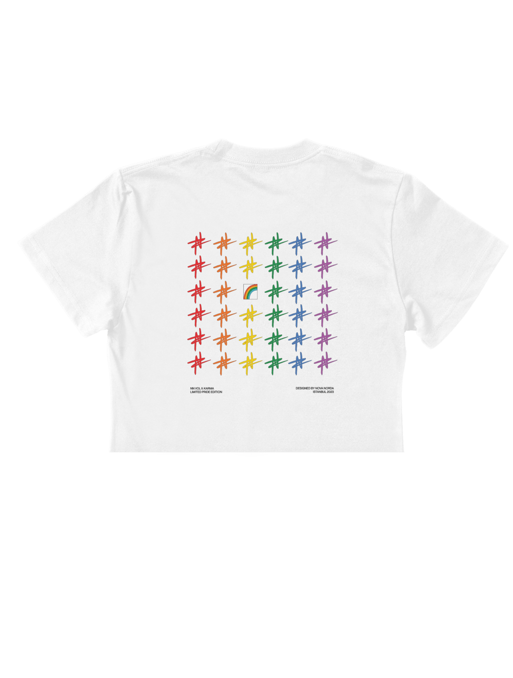 PRIDE COLLECTION BEYAZ CROP TOP