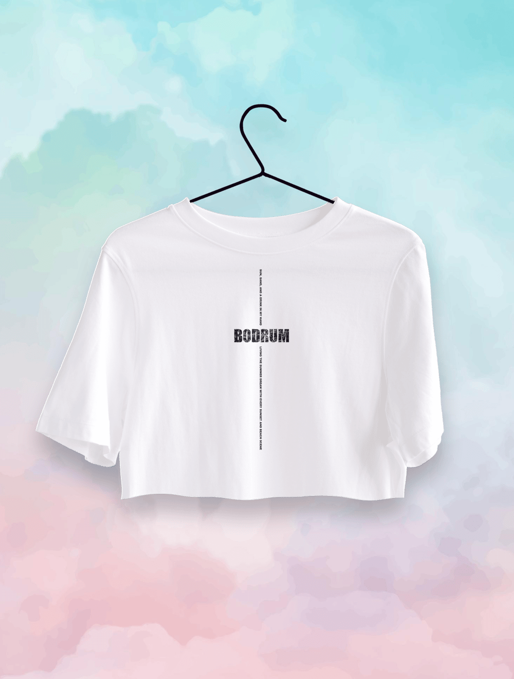 Bodrum minimalist Crop Top Oversize