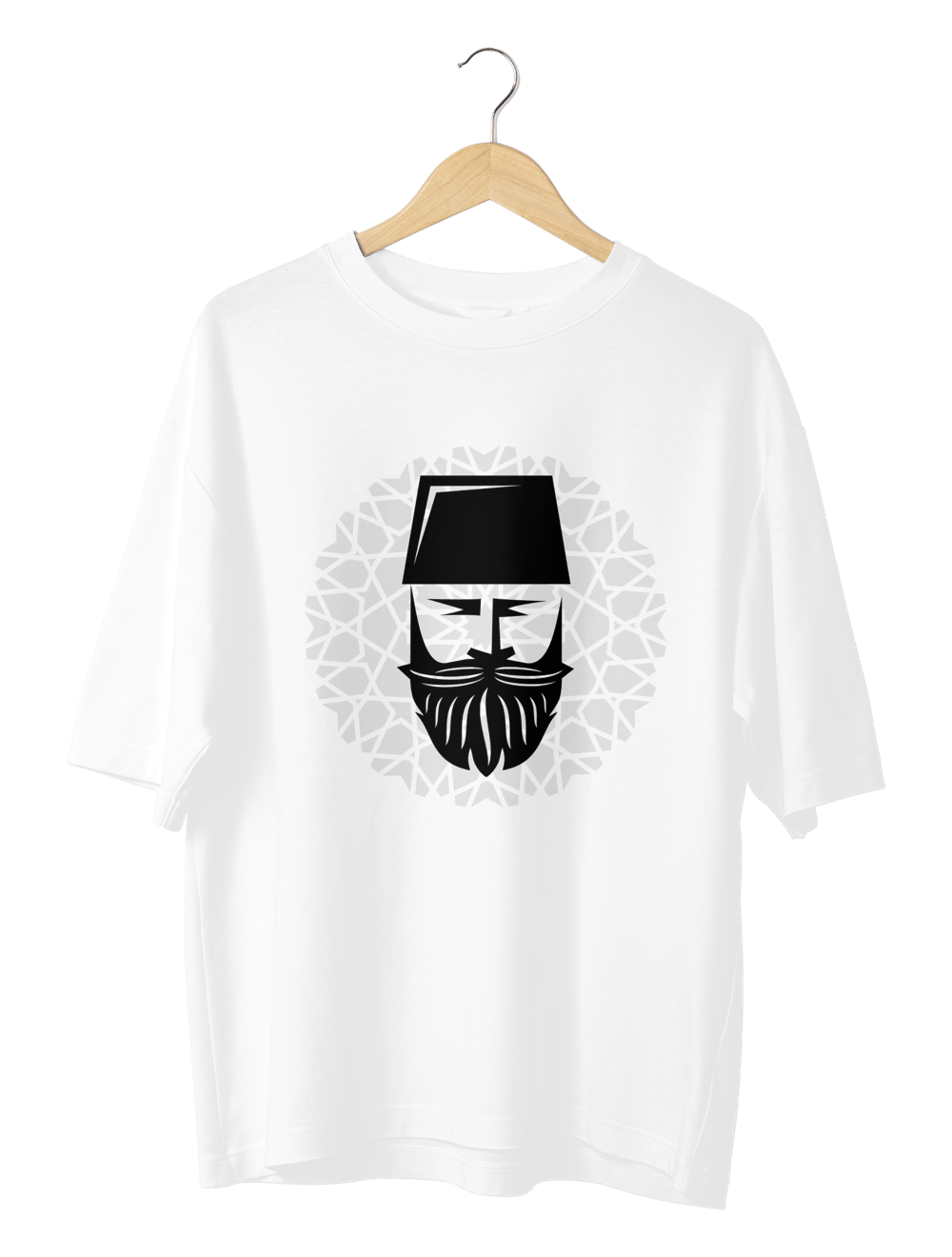 Ottoman Oversize TShirt Siyah Baskı