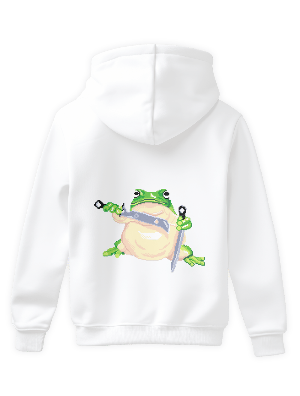 Fighter Frog Hoodie Sırt Baskı