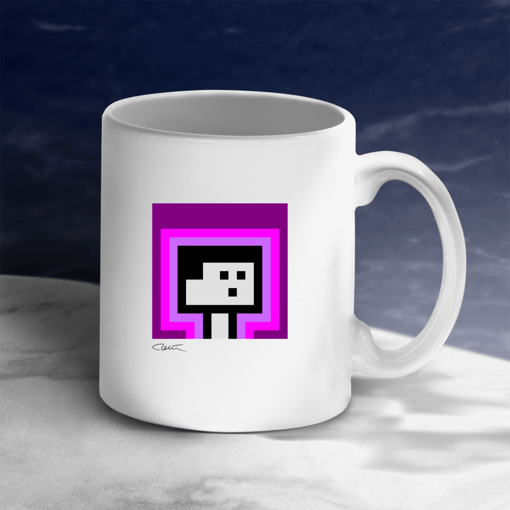 PixelArt Purple Design Cup