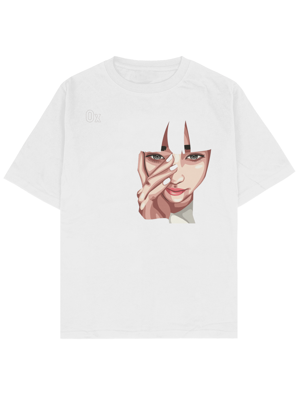 Girl Face Unisex Oversize T-Shirt