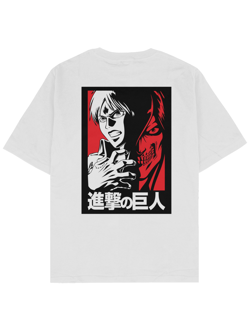 SOF Anime arkalı önlü Baskılı Oversize TShirt