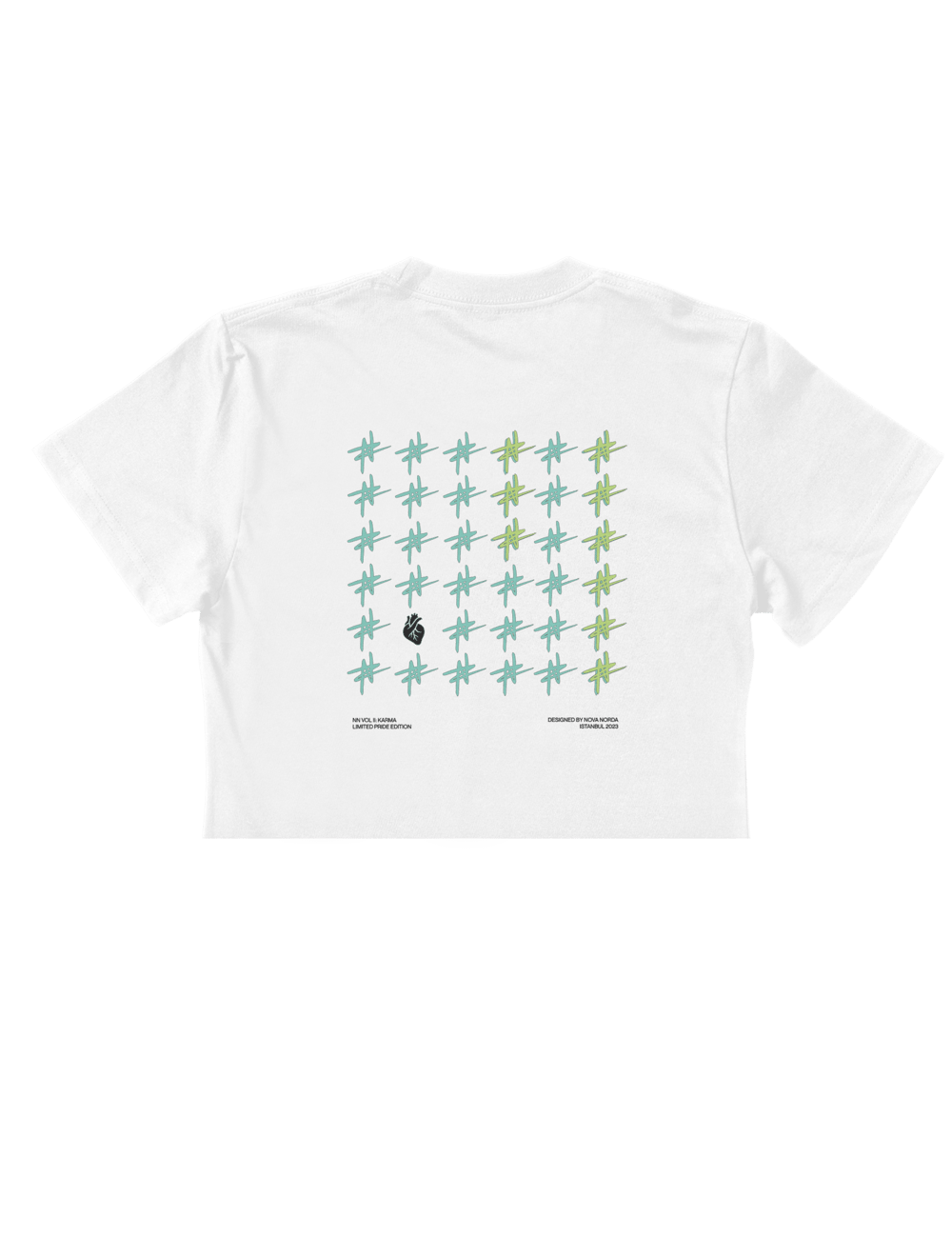 PRIDE COLLECTION PEMBE CROP TOP