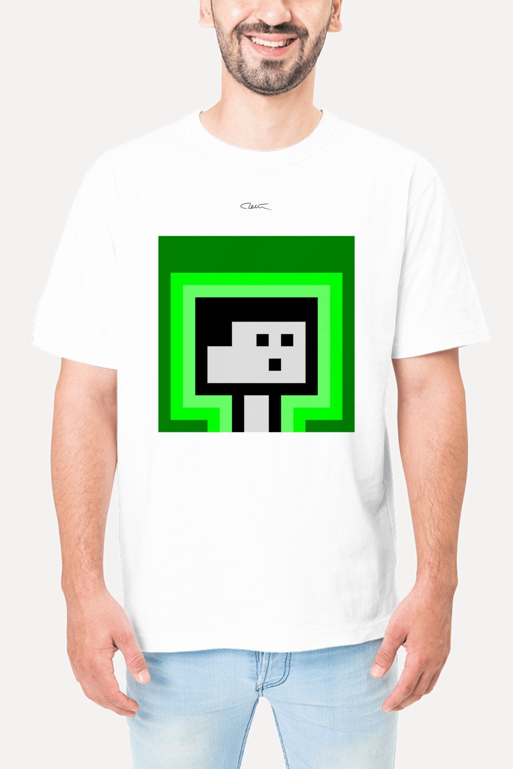 PixelArt Oversize T-Shirt Green