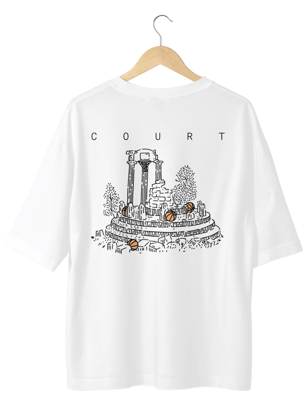 Court Unisex Oversize T-Shirt