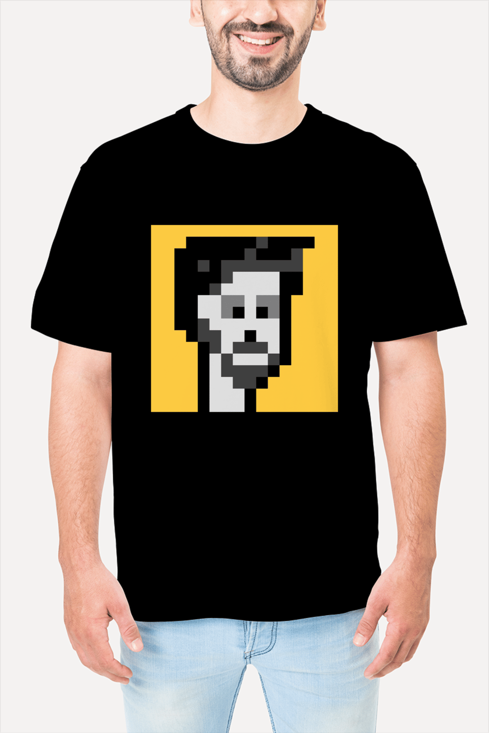 PixelArt Oversize T-Shirt Black