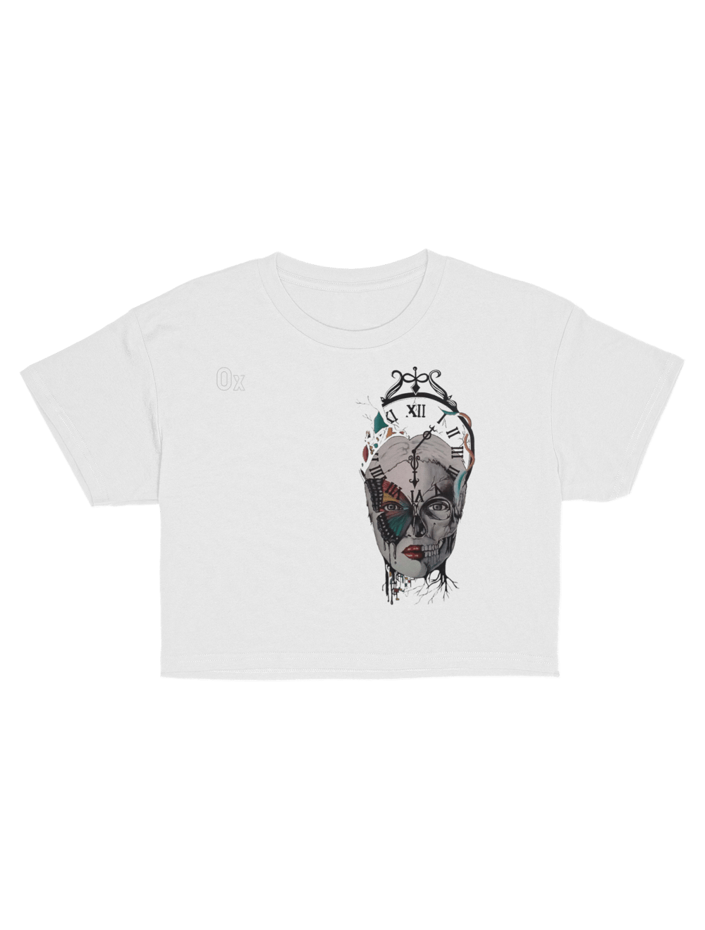 Butterfly Clock Crop Top