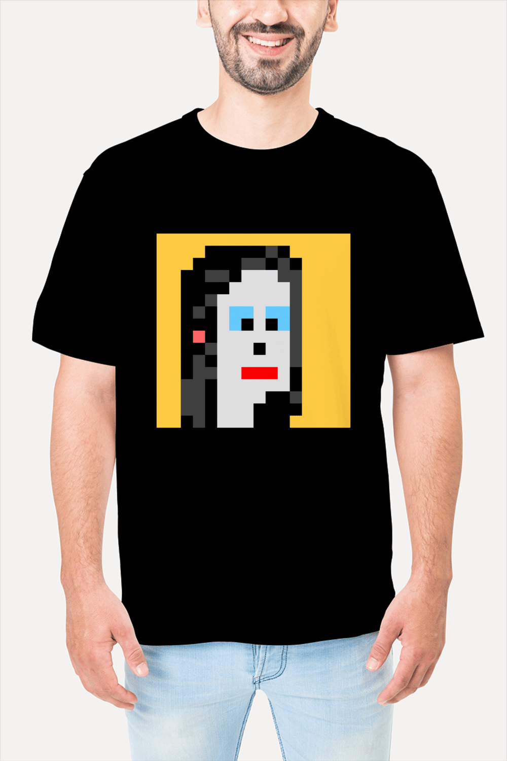 Pixel Art T-Shirt Black
