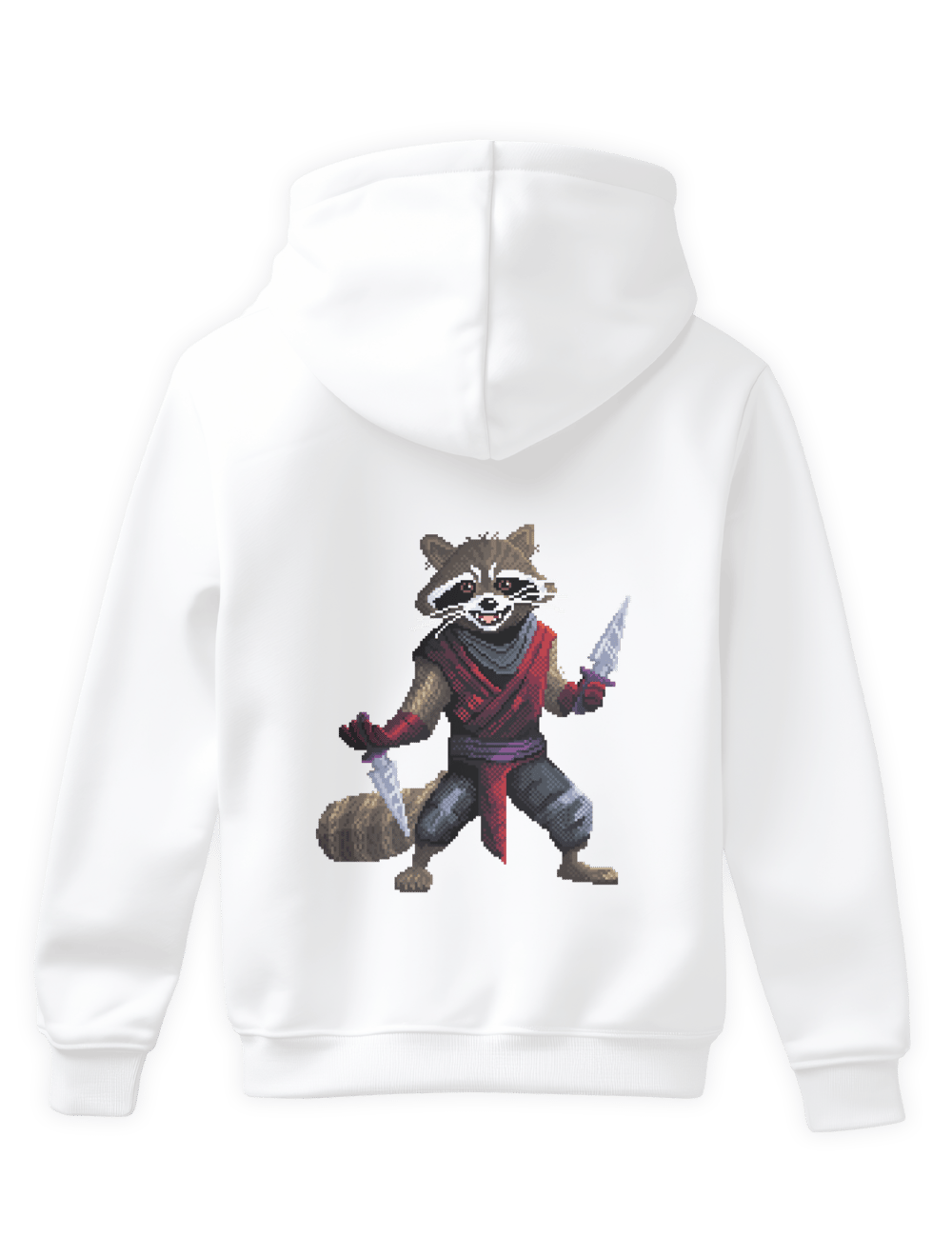 Rogue Raccoon Hoodie Sırt Baskı