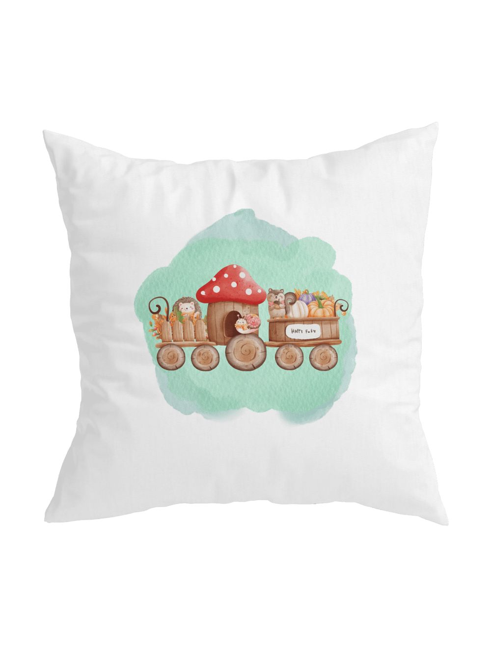 Güz Treni Yastık Yeşil