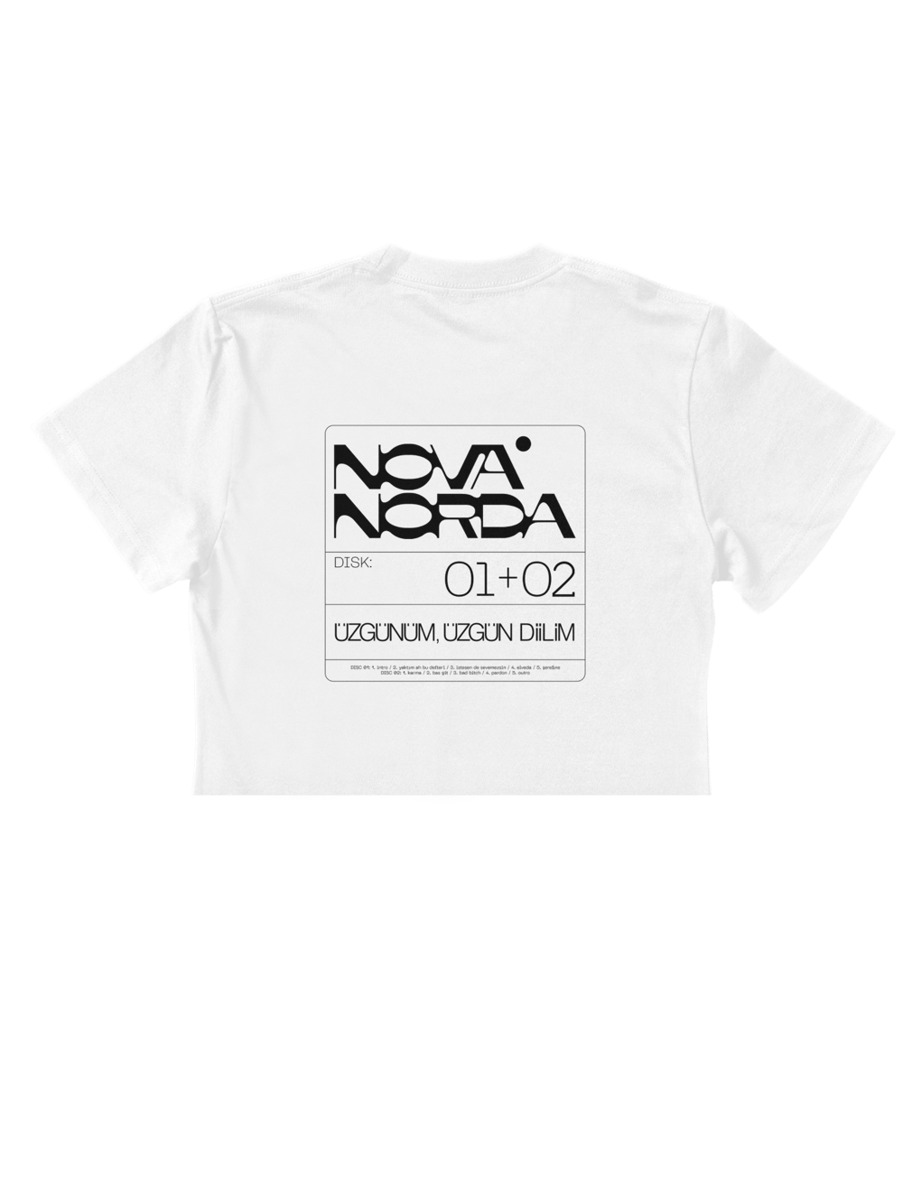 BAD BITCH BEYAZ CROP TOP