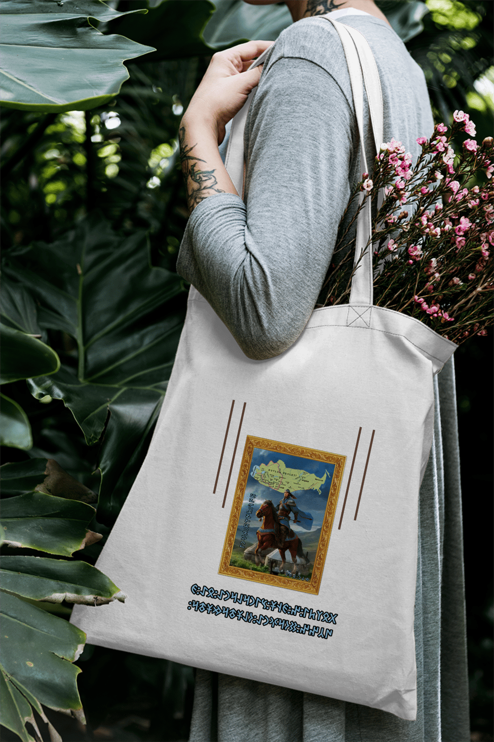 AŞİNA SOYU MUKAN KAĞAN Bez Çanta 1291537