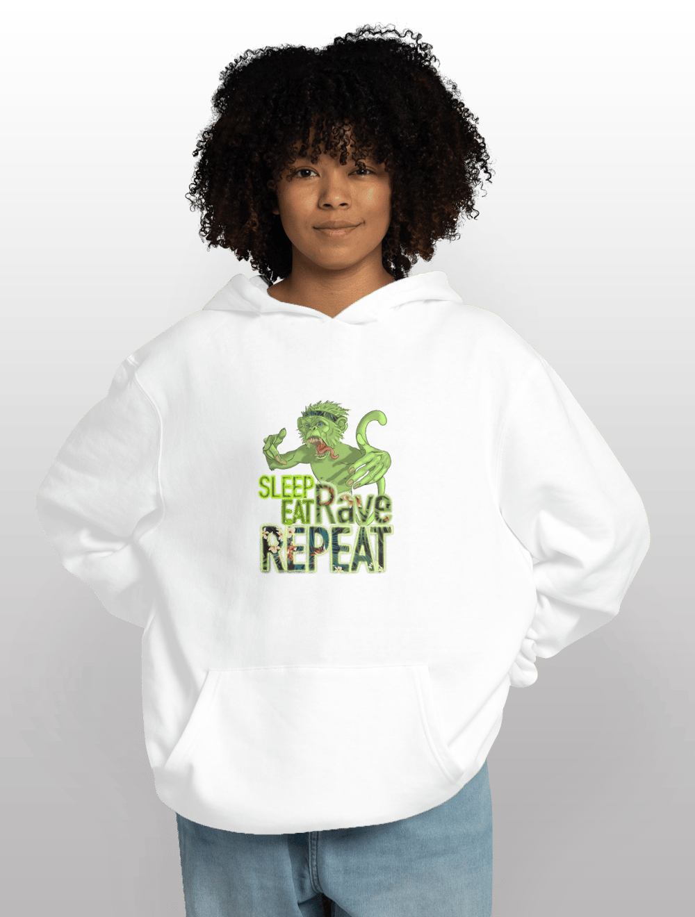 Rave Monkey astralcomplex Oversize Hoodie 4761239