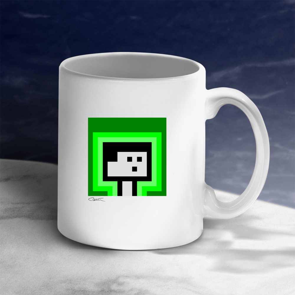 PixelArt Green Design Cup