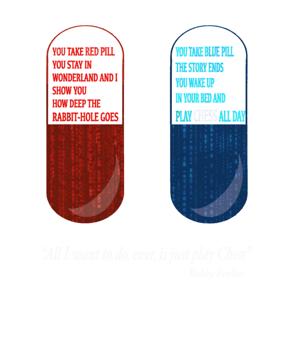 SatranChess Matrix TShirt Sırt Baskı