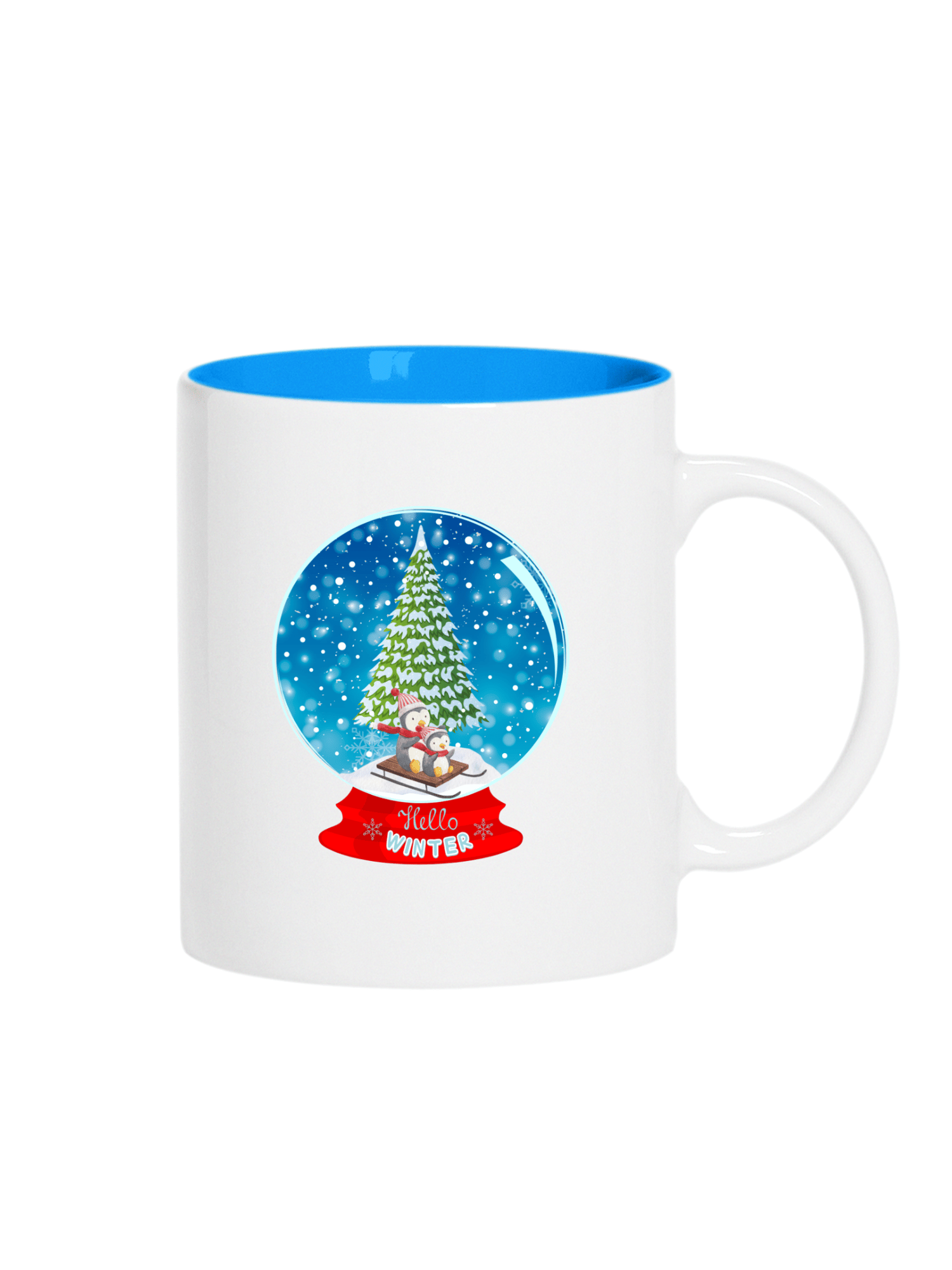 Snow Globe Mavi Kupa