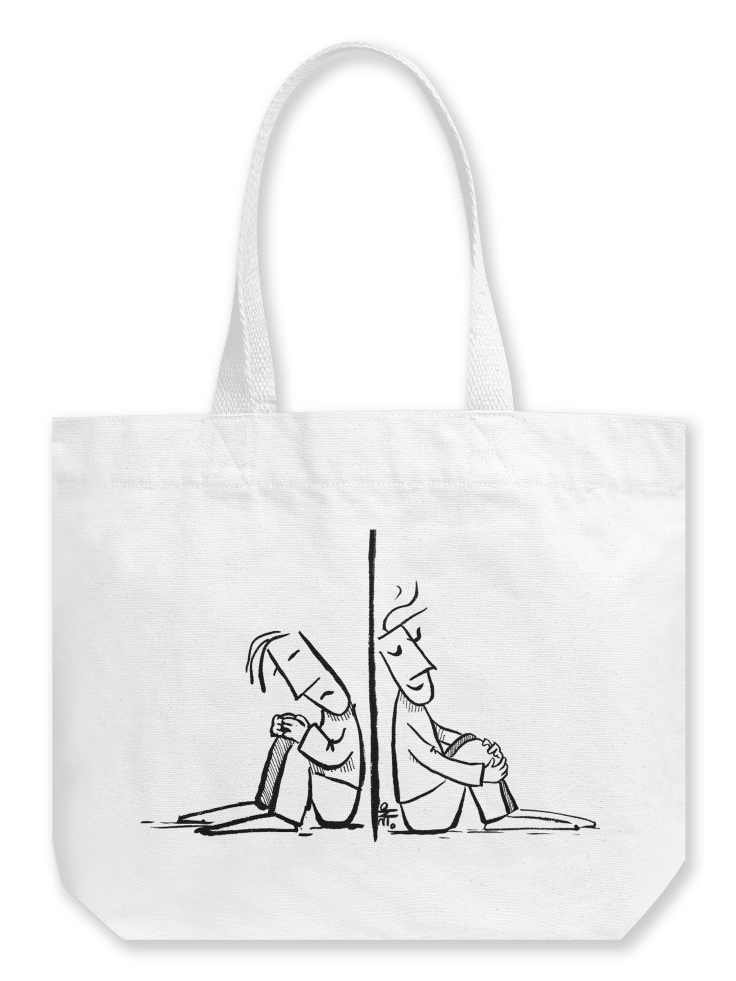 Düşünceler Büyük Kanvas Çanta