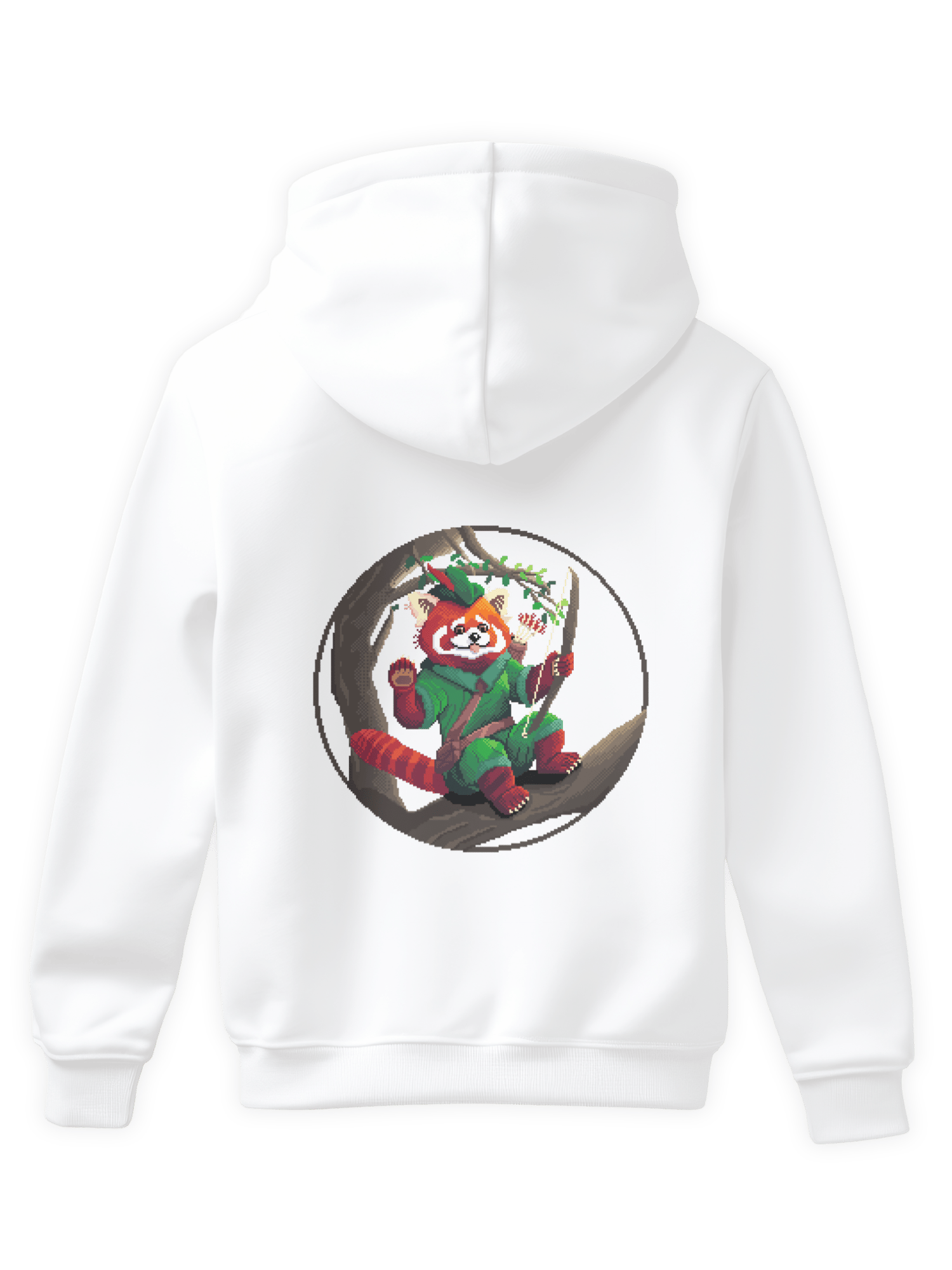 Ranger Red Panda Hoodie Sırt Baskı