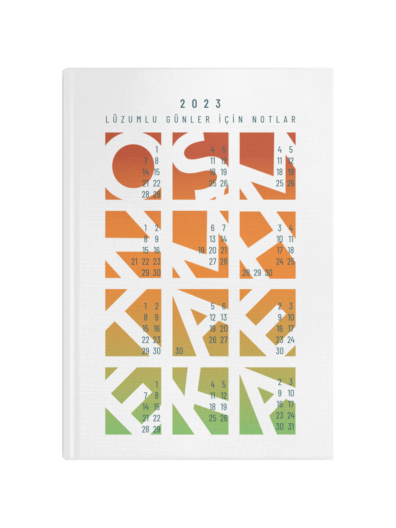 LÜZUMLU GÜNLER DEFTERİ G