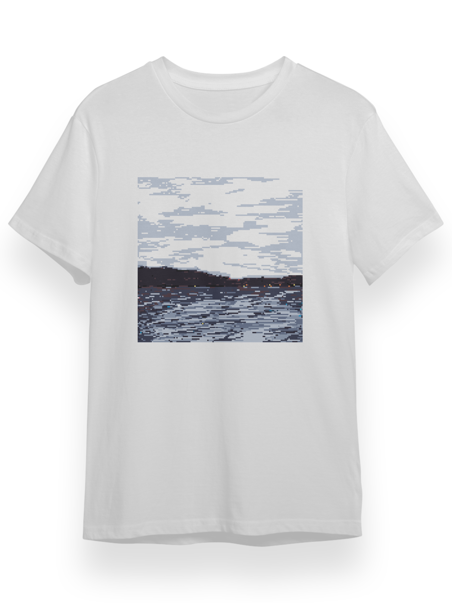 Pixel Art Sea T-Shirt