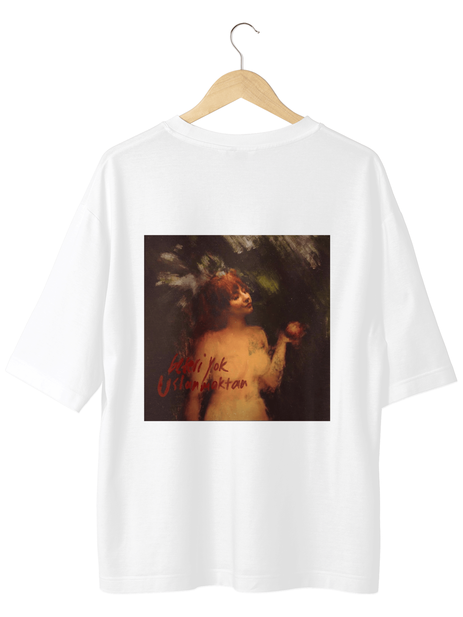 BETERİ YOK USLANMAKTAN ARTWORK OVERSIZE TSHIRT