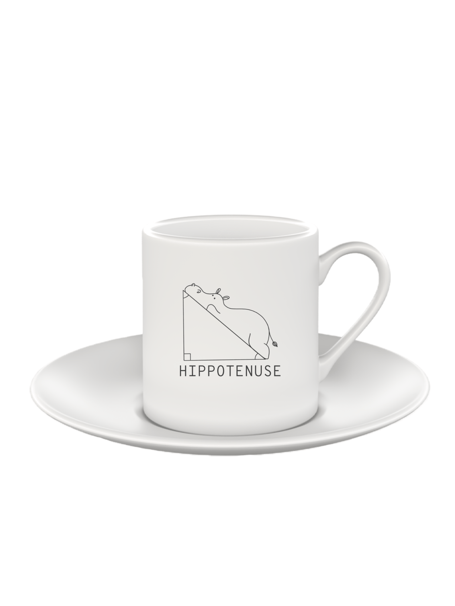 Matematik Giyim Türk Kahvesi Fincanı Hipotenüs