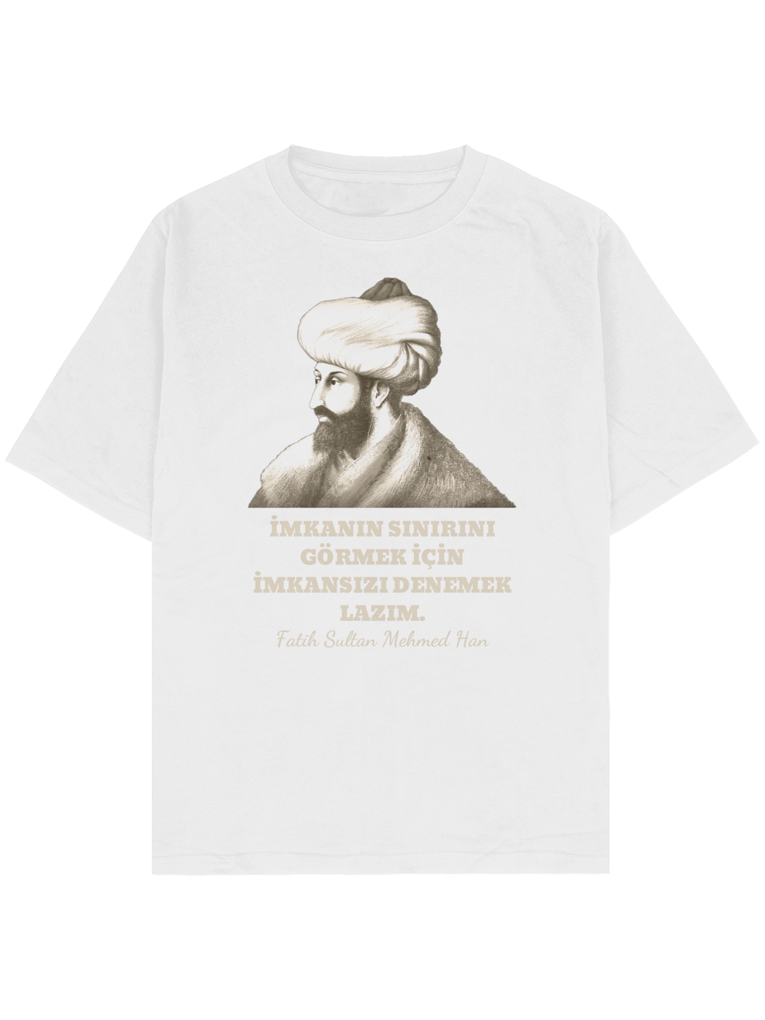 Fatih Sultan Mehmed Han TShirt Siyah