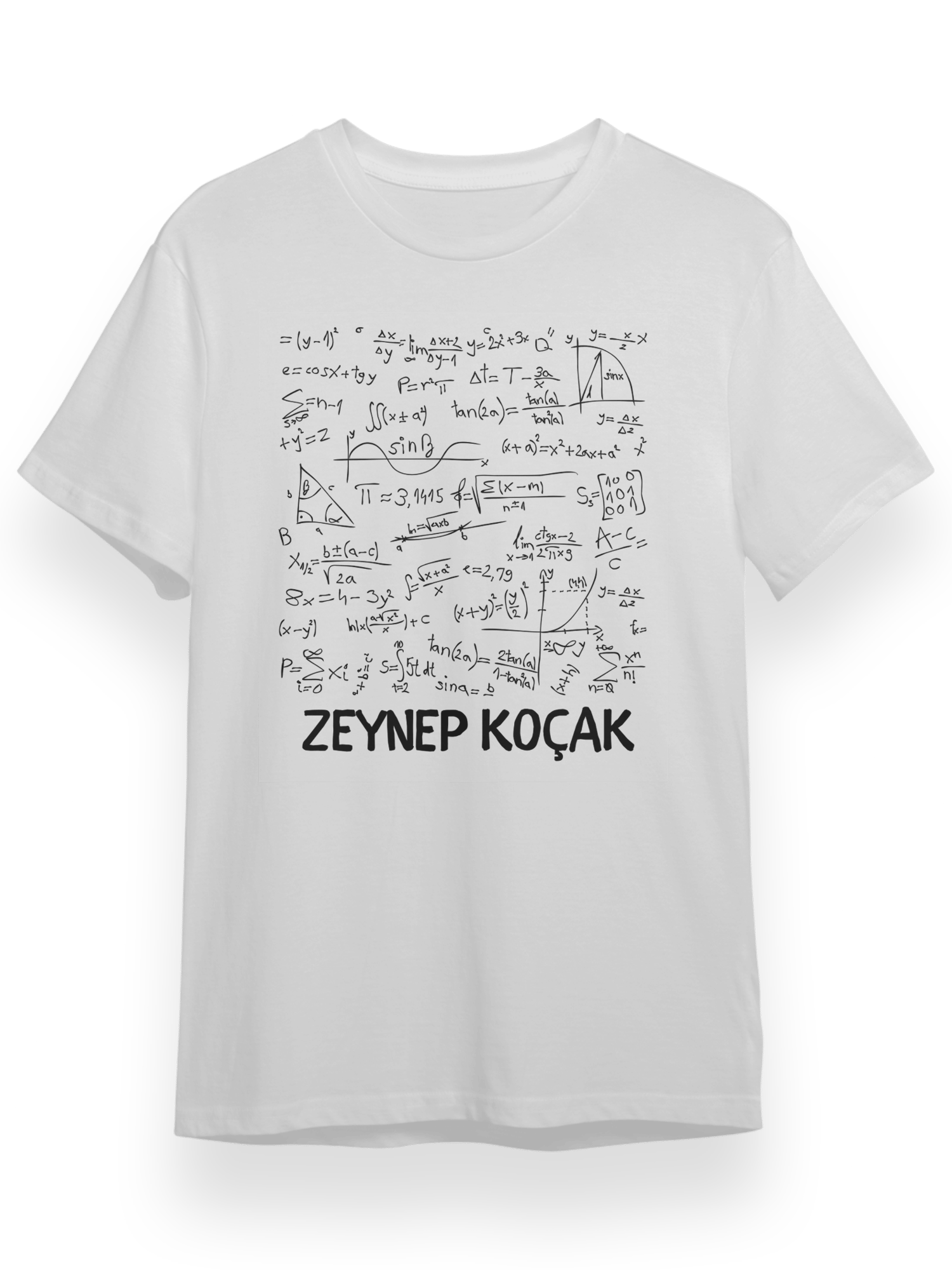 Matematik Giyim TShirt Özel Tasarım