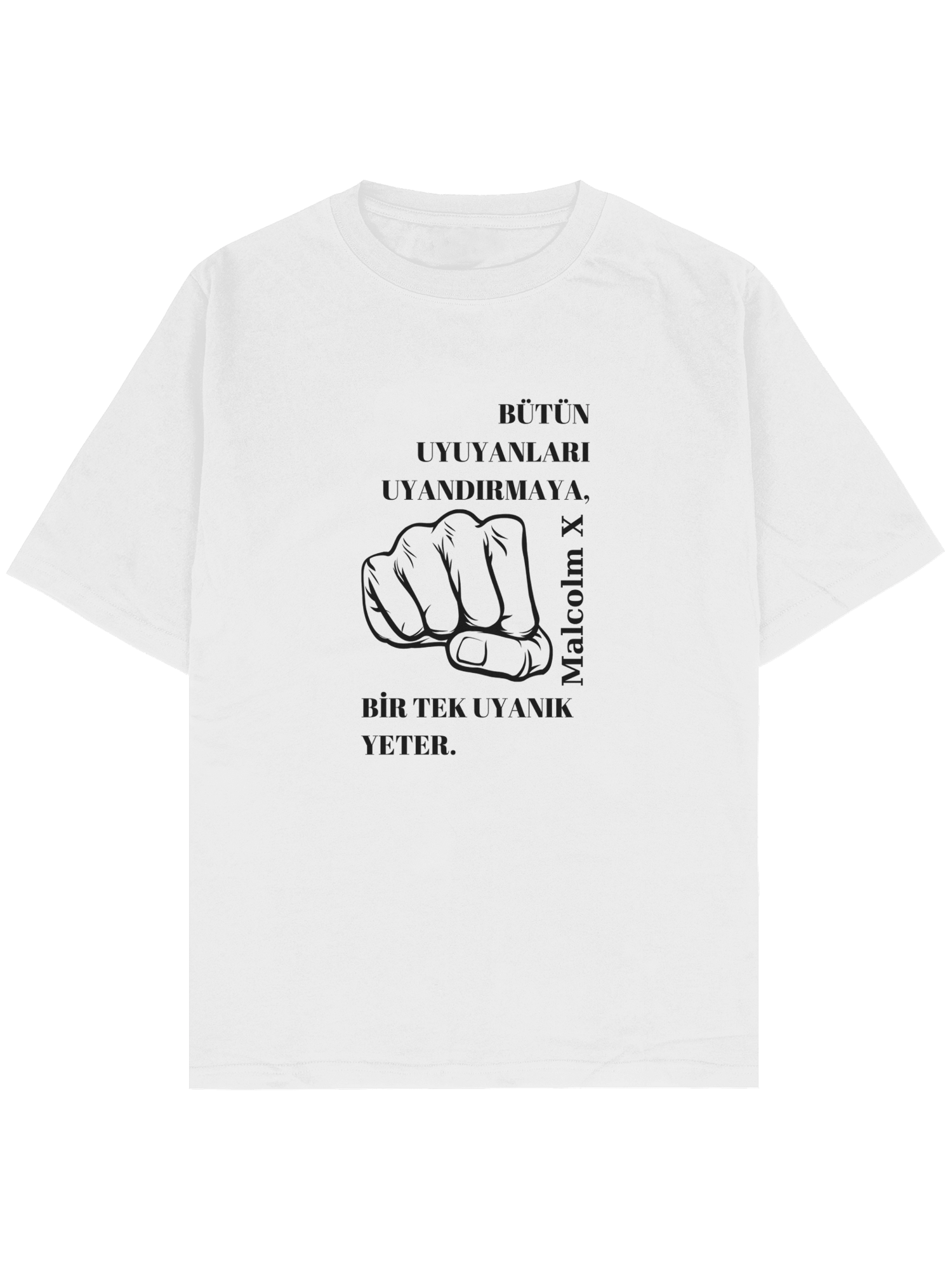 X Tshirt Siyah Yazı