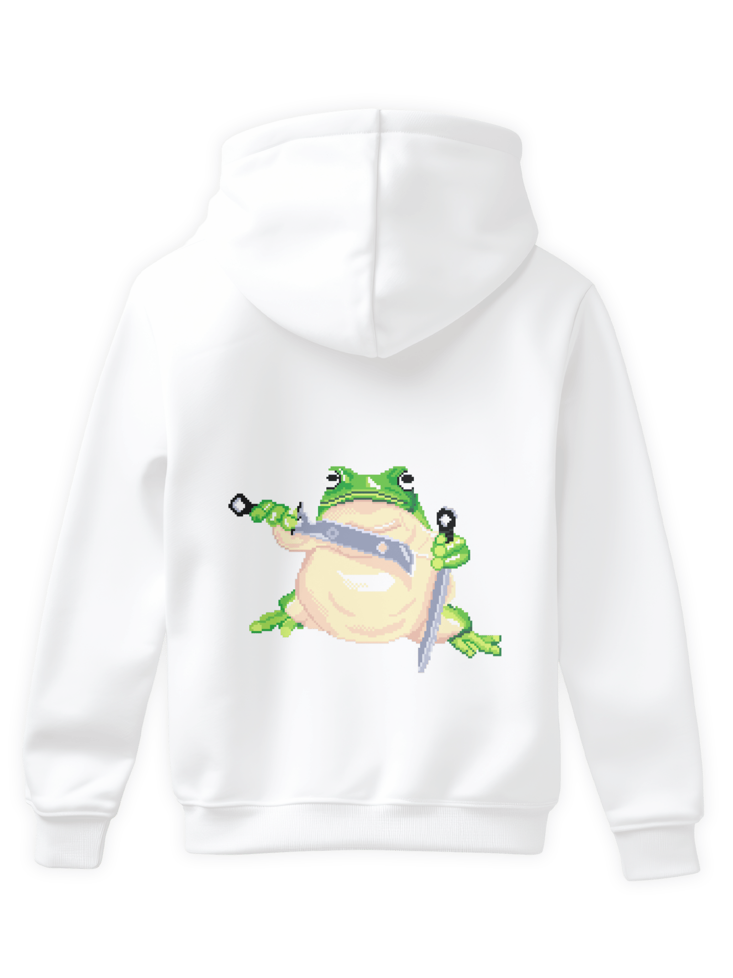 Fighter Frog Hoodie Sırt Baskı