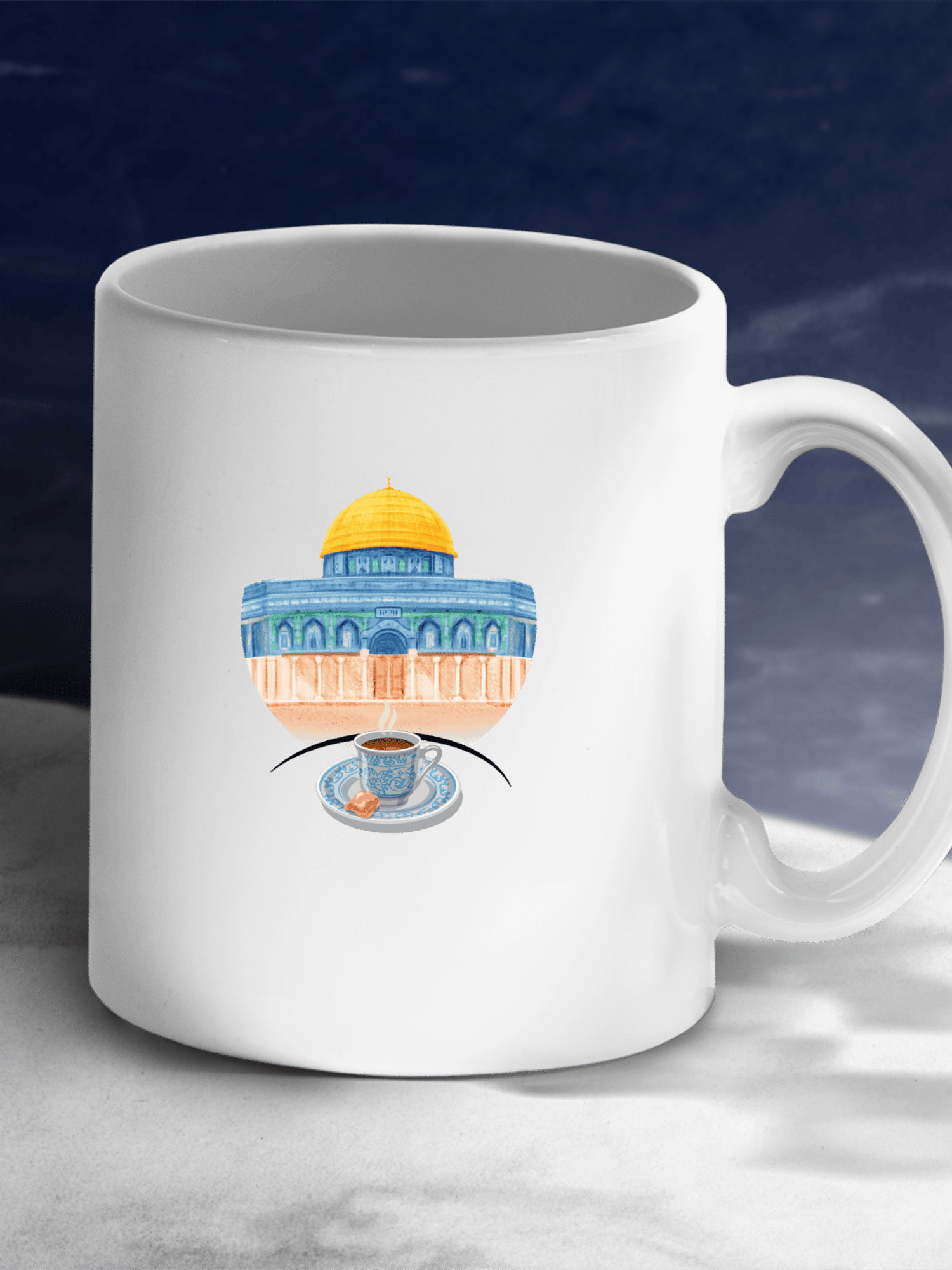 Kahve İçilecek Yer Beyaz Kupa