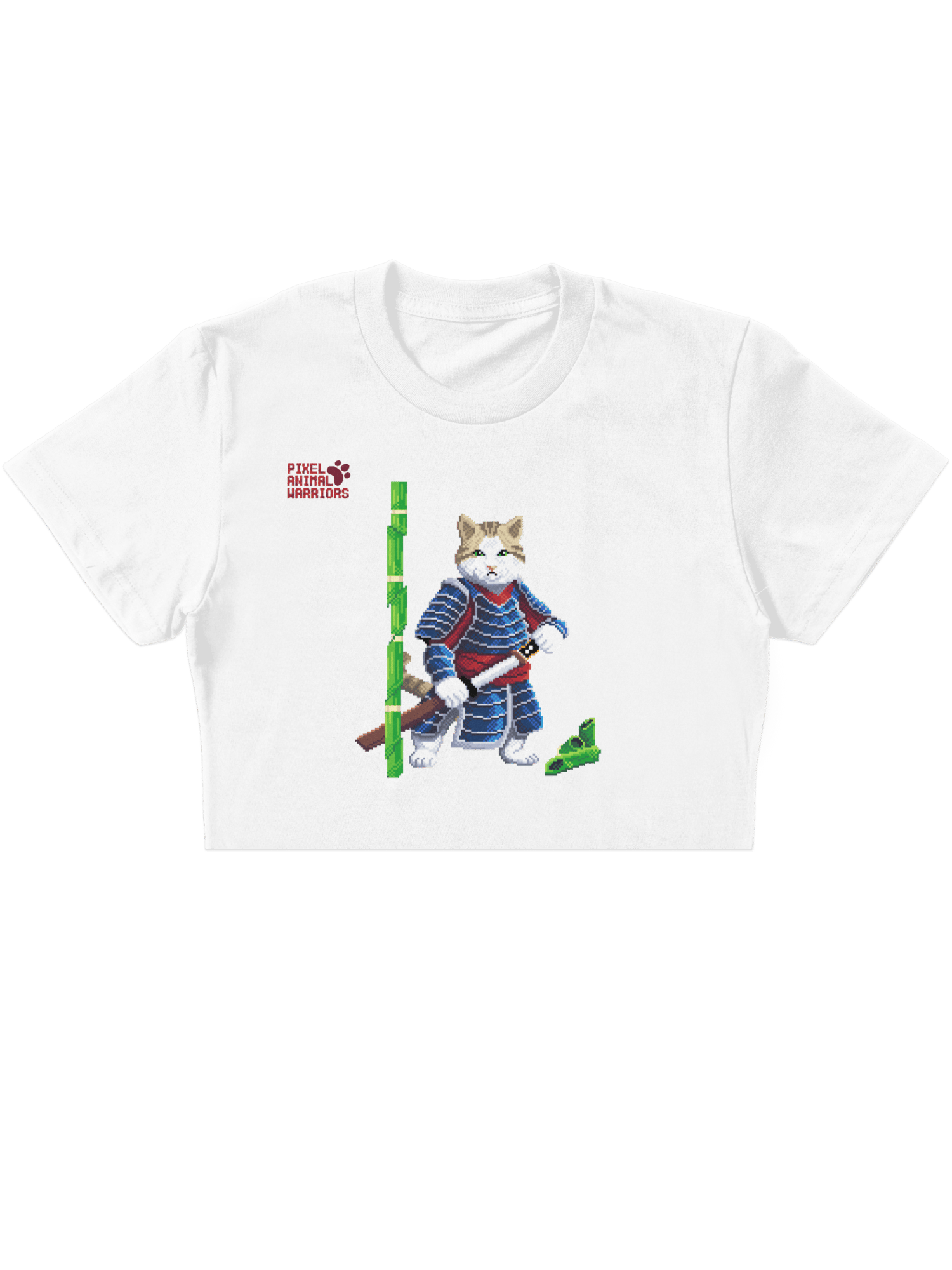 Samurai Cat Crop Top