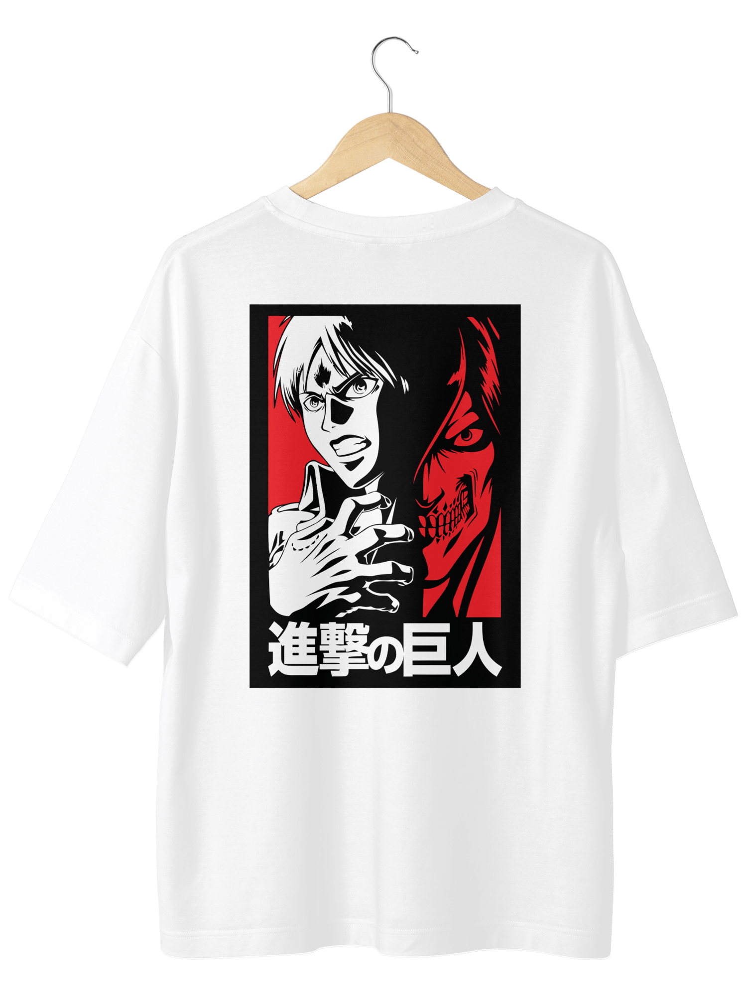 SOF Anime arkalı önlü Baskılı Oversize TShirt