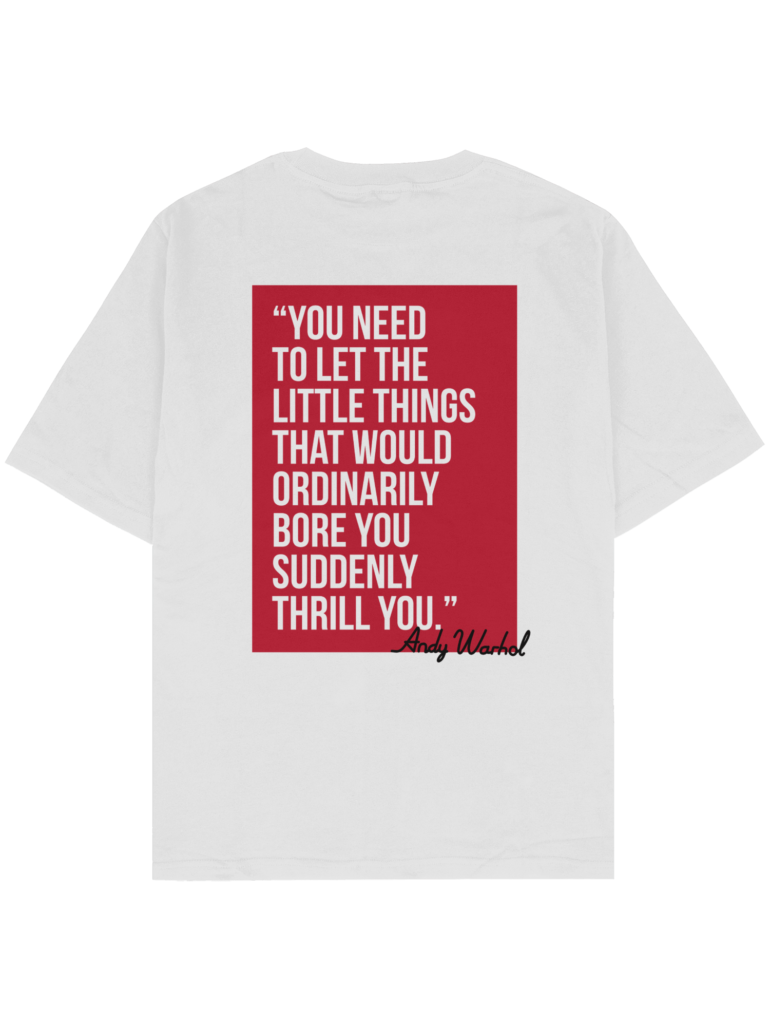 Andy Quote Oversize TShirt byJaffar