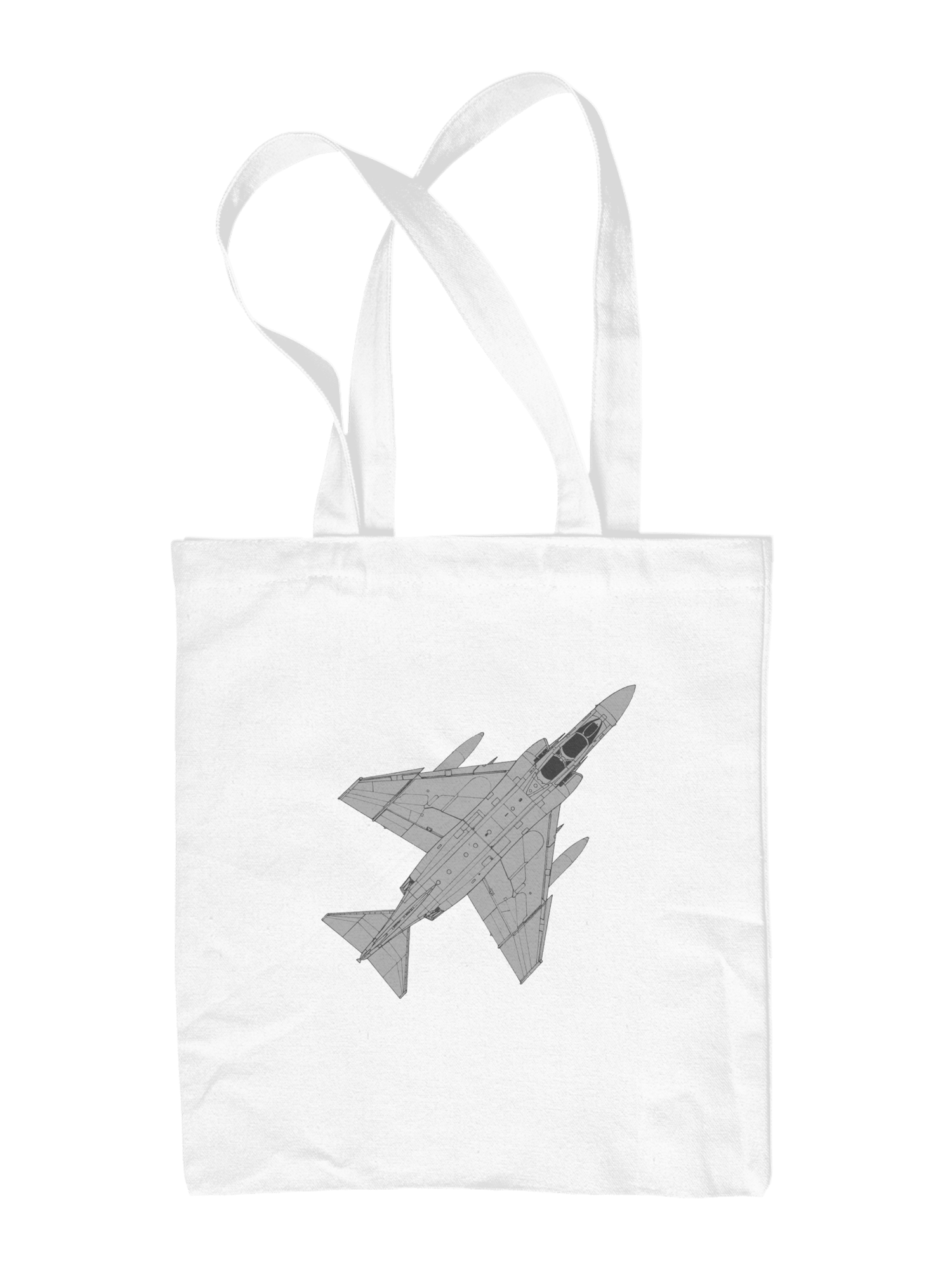 F-4 Phantom Siyah Bez Çanta