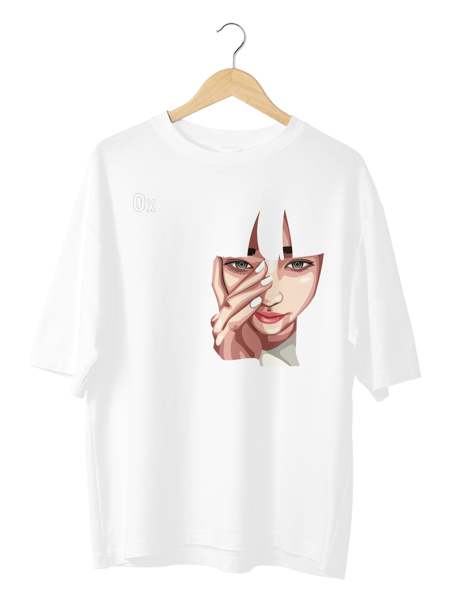 Girl Face Unisex Oversize T-Shirt