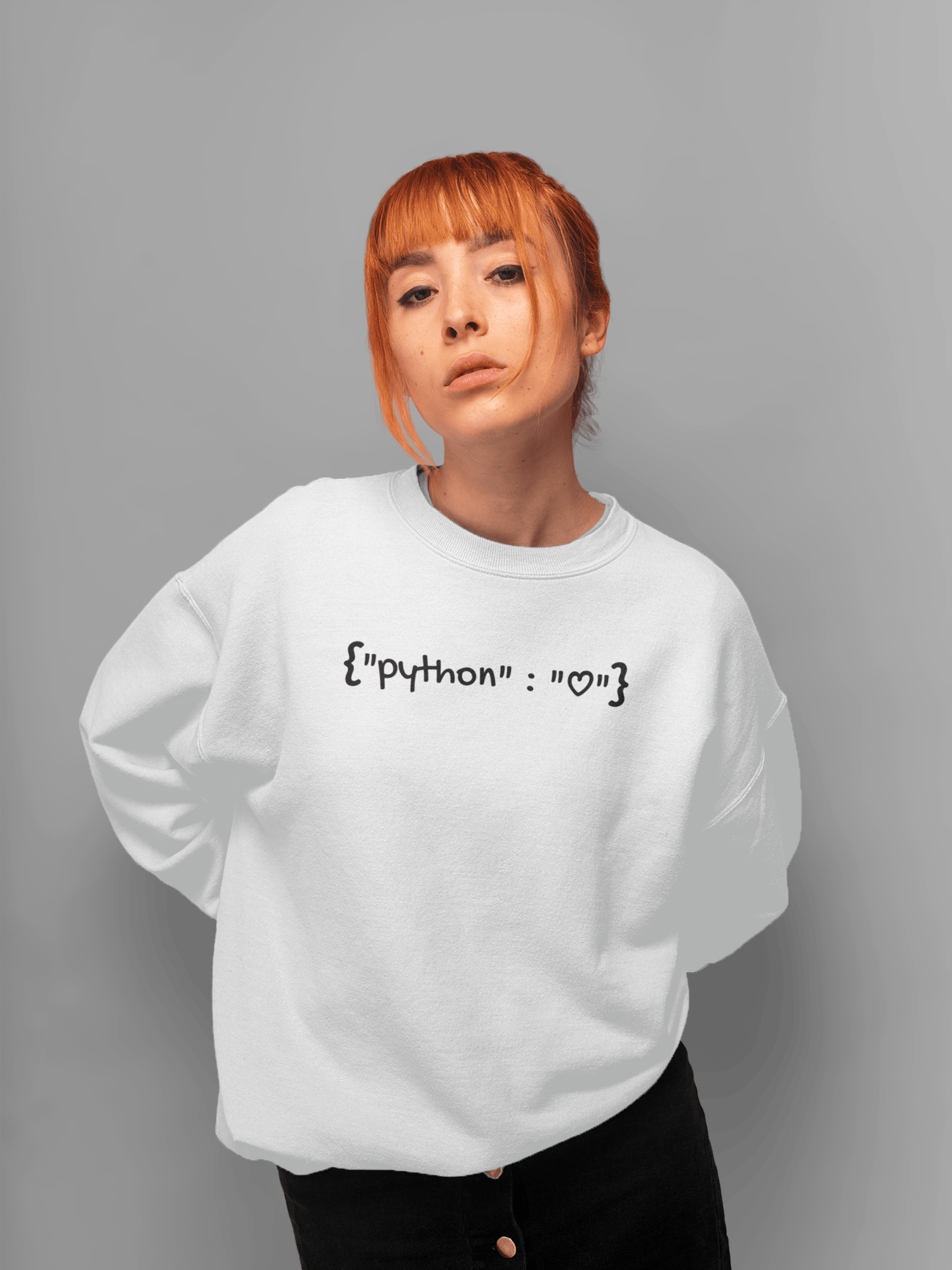 Python Yazılı Yazılımcı Unisex Sweatshirt  Vono Store