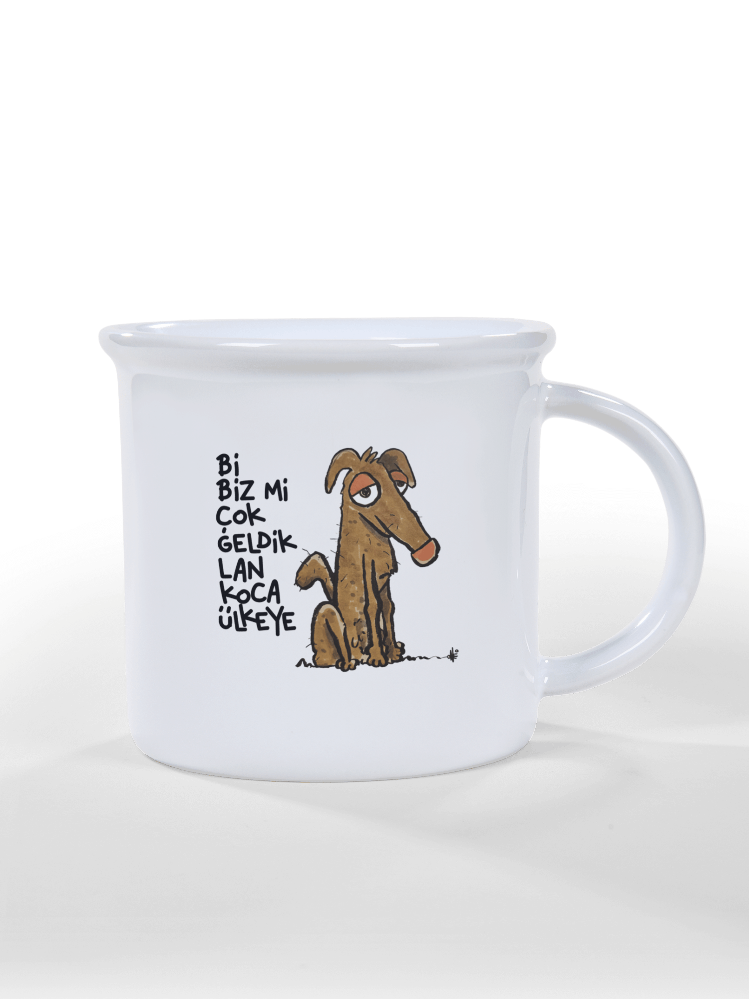 Bi Biz Mi Çok Geldik Lan Koca Ülkeye Retro Kupa