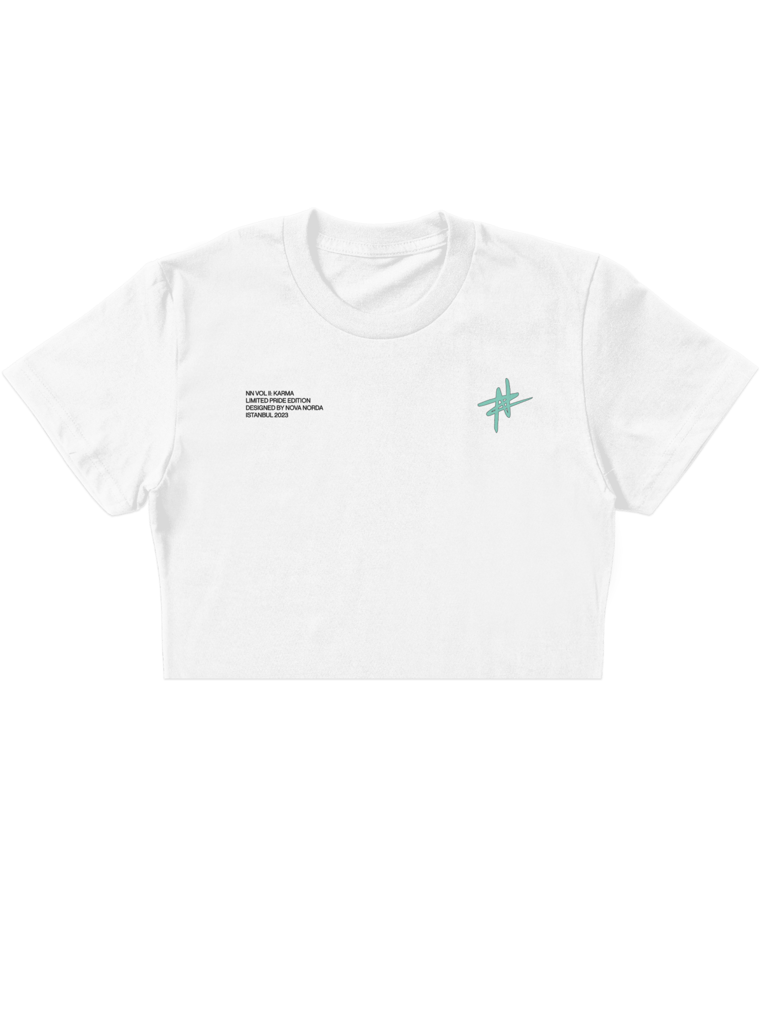 PRIDE COLLECTION PEMBE CROP TOP