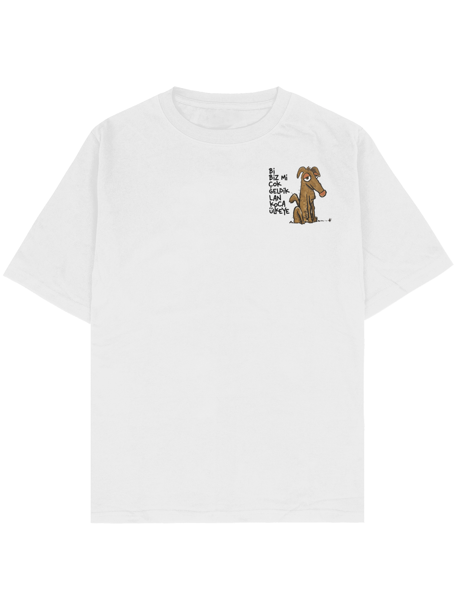 Bi Biz Mi Çok Geldik Lan Koca Ülkeye Oversize TShirt