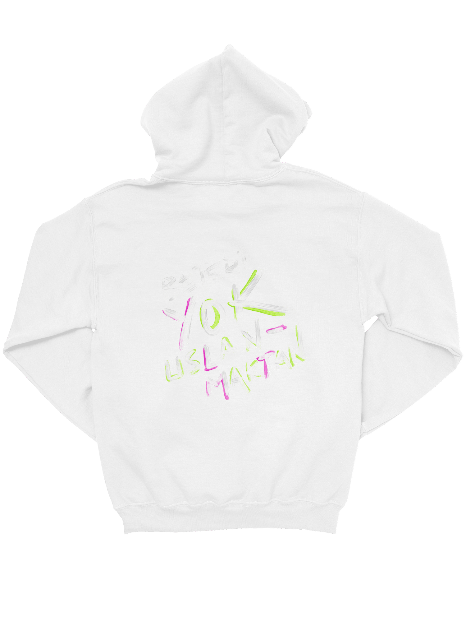 BETERİ YOK USLANMAKTANSİYAHBEYAZ OVERSIZE HOODIE