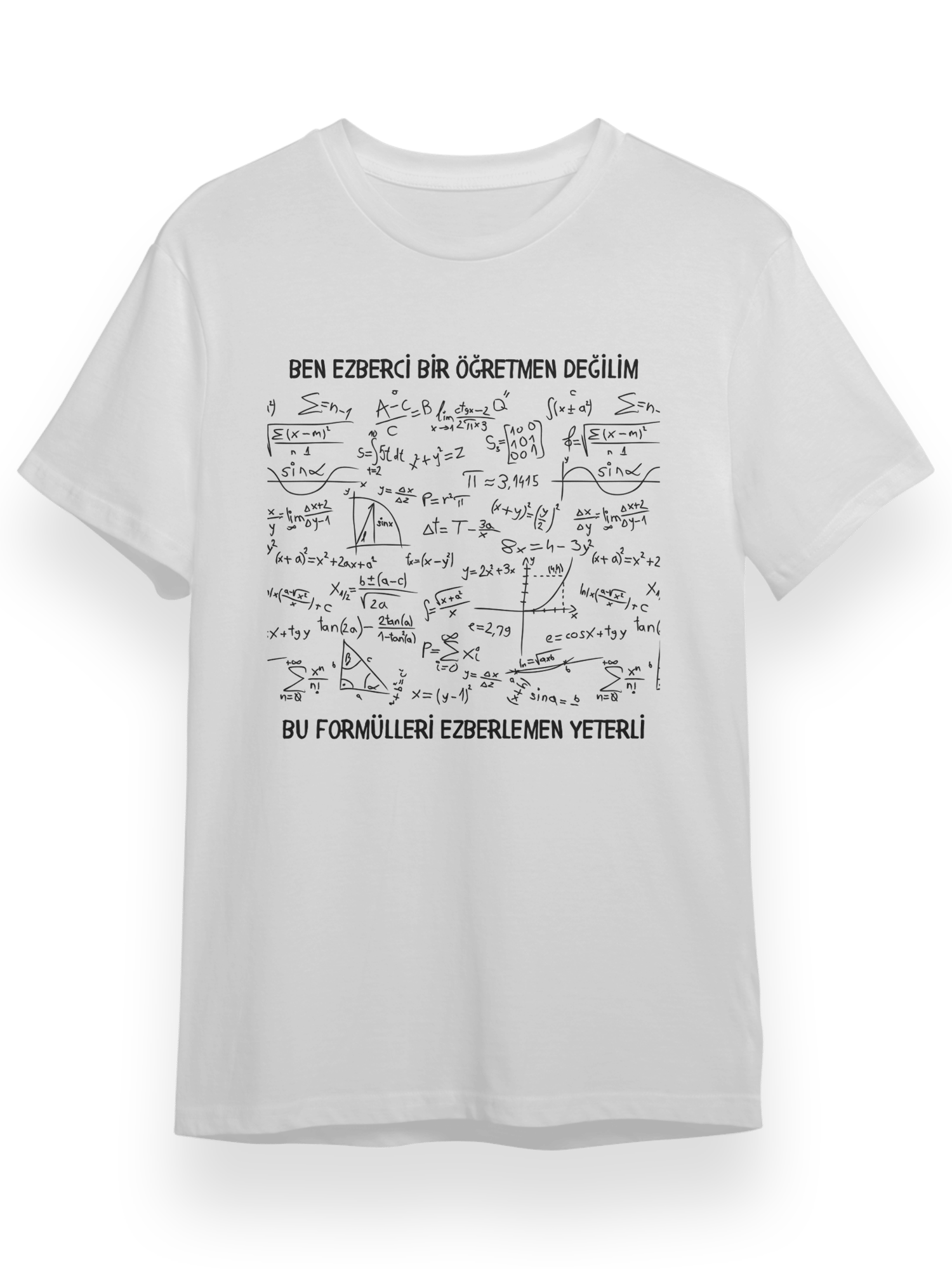 Matematik Giyim TShirt Bu formülleri bilmen yeterli