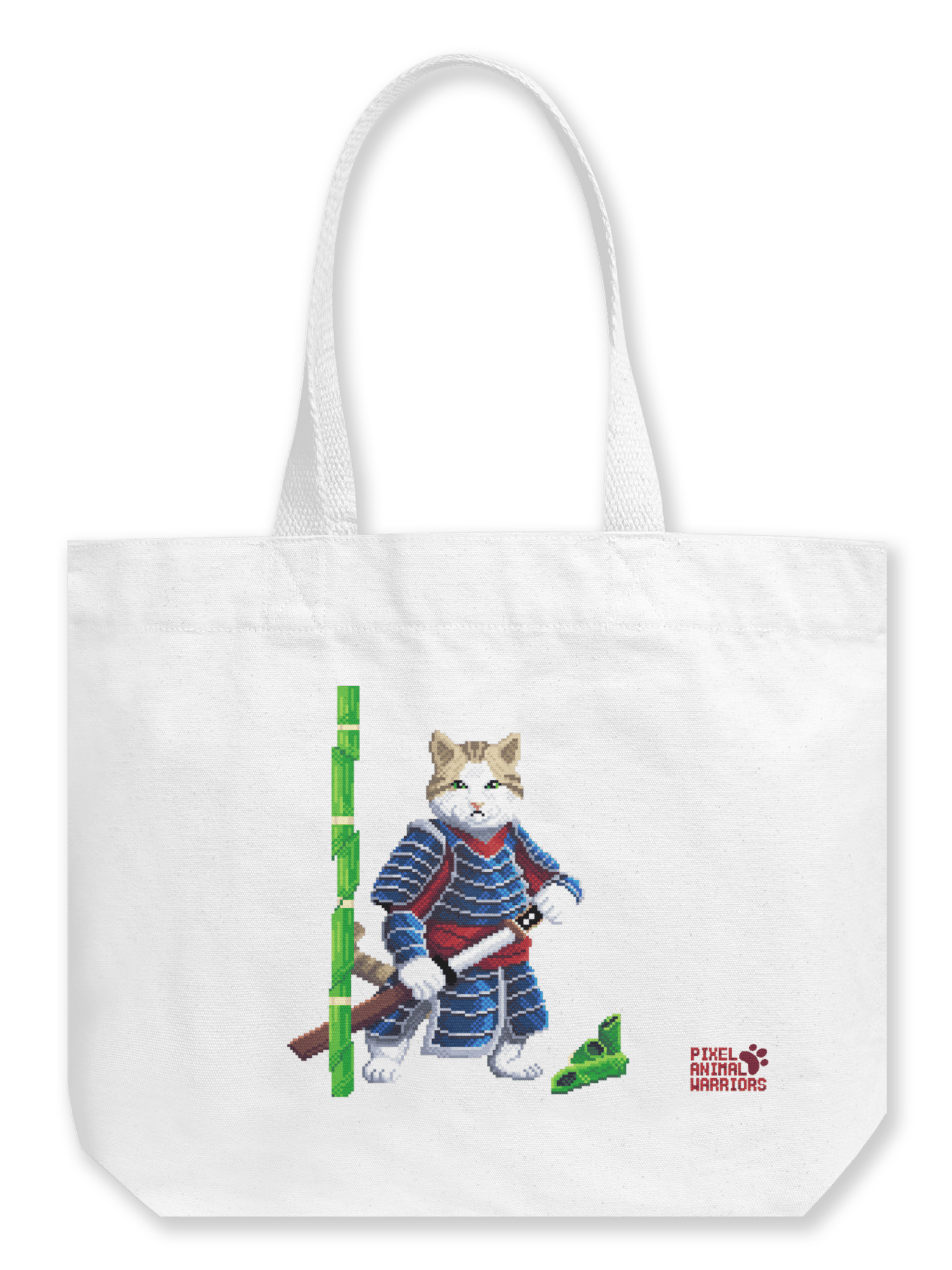 Samurai Cat Kanvas Çanta