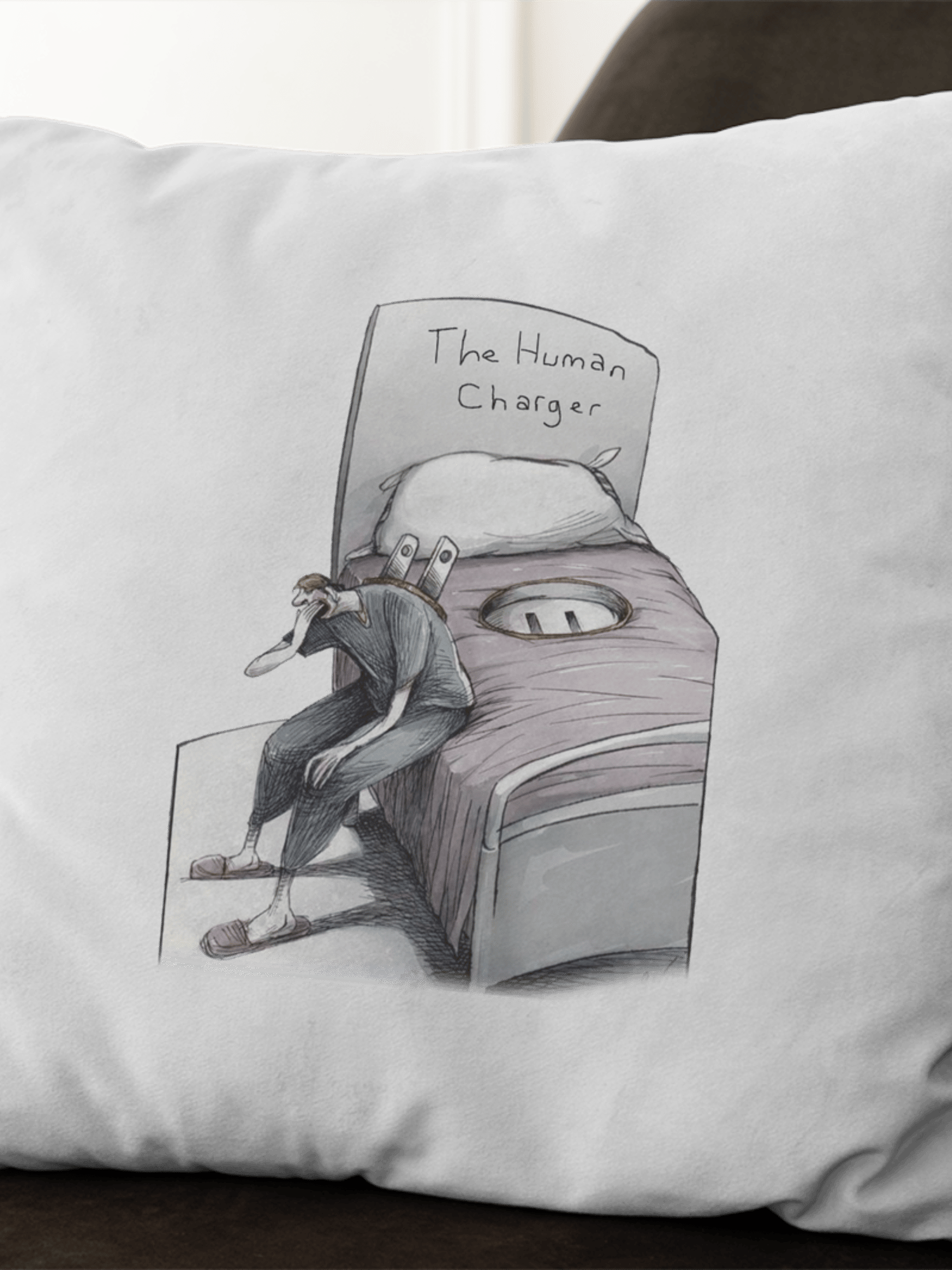 The Human Charger Yastık