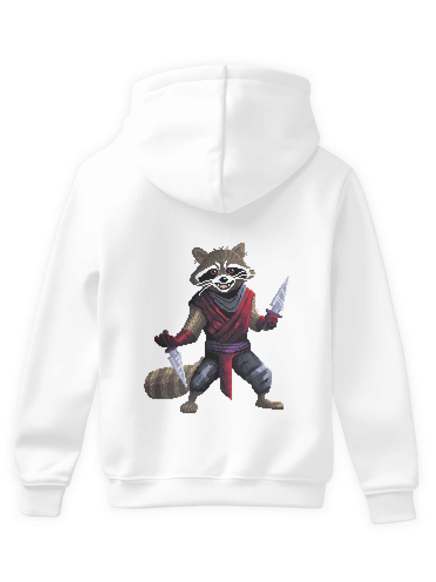 Rogue Raccoon Hoodie Sırt Baskı