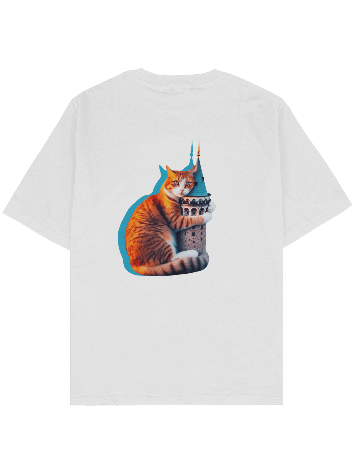 Cat Hugging Galata Oversize TShirt Special Edition